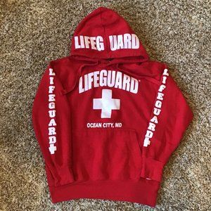 Lifeguard Hoodie, Ocean City, Md, Adult size small
